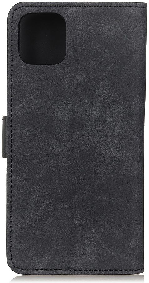 KHAZNEH Apple iPhone 12 / 12 Pro Hoesje Retro Wallet Book Case Zwart afbeelding 7