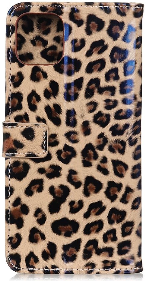 Apple iPhone 12 / 12 Pro Hoesje Wallet Book Case met Panter Print afbeelding 7