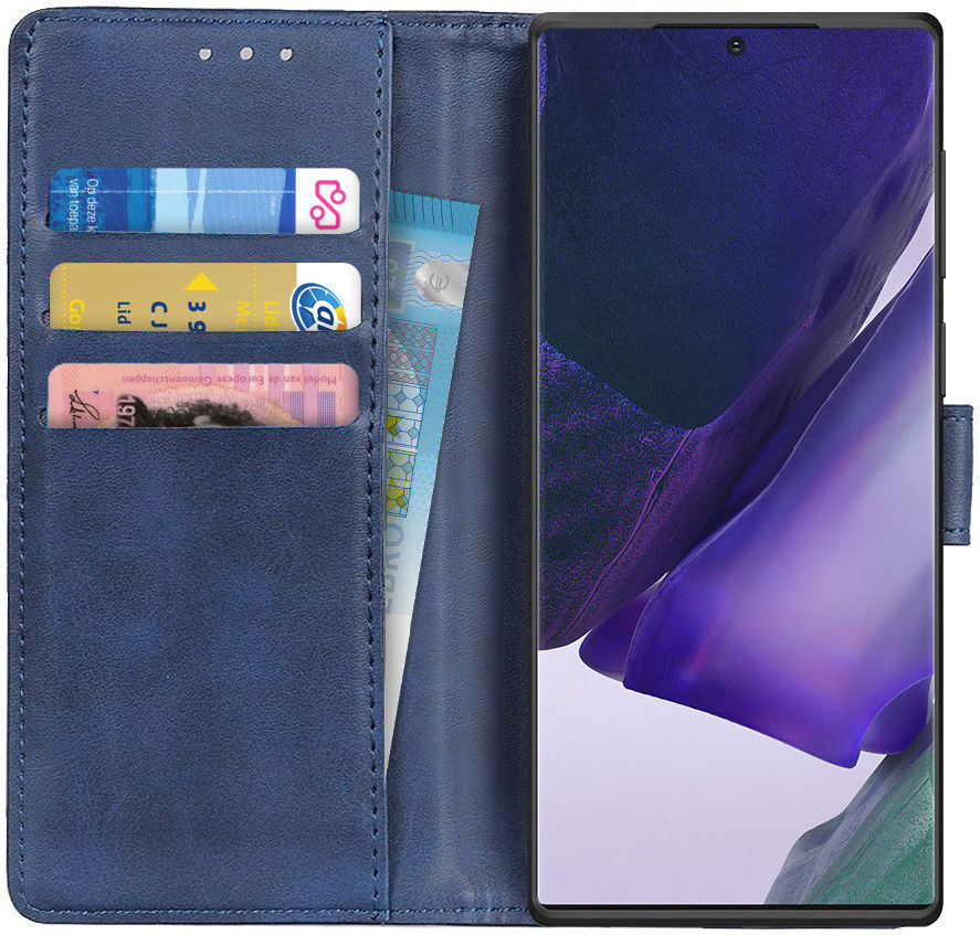 Samsung Galaxy Note 20 Ultra Hoesje Portemonnee Blauw afbeelding 1