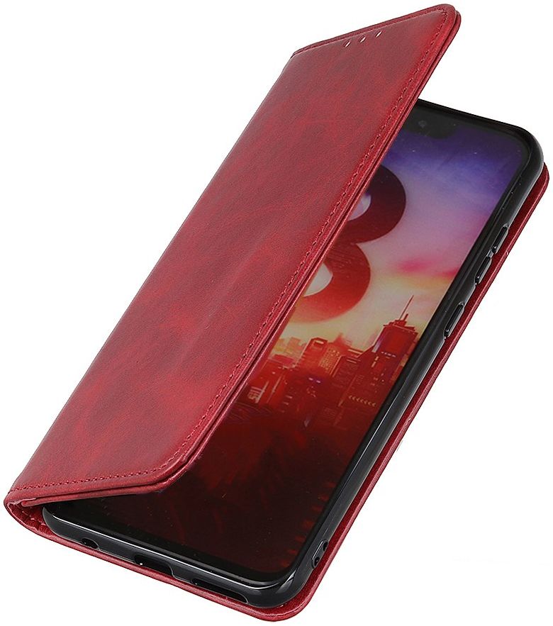 Samsung Galaxy Note 20 Ultra Hoesje Portemonnee Splitleer Rood afbeelding 6