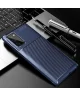 Samsung Galaxy Note 20 Hoesje Siliconen Carbon Blauw