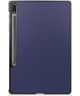Samsung Galaxy Tab S7 Plus Tri-fold Hoes Donker Blauw