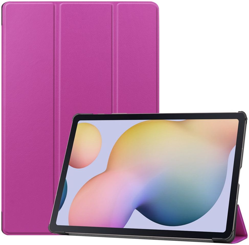 Samsung Galaxy Tab S7 Plus Tri-fold Hoes Paars afbeelding 1