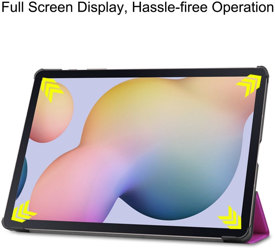 Samsung Galaxy Tab S7 Plus Tri-fold Hoes Paars afbeelding 4