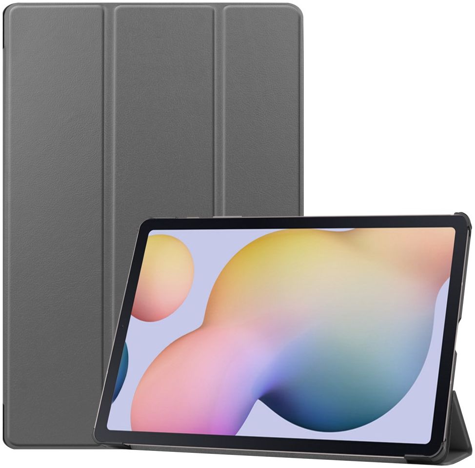 Samsung Galaxy Tab S7 Plus Tri-fold Hoes Grijs afbeelding 1
