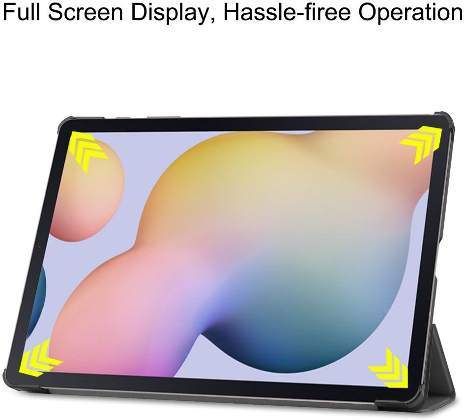 Samsung Galaxy Tab S7 Plus Tri-fold Hoes Grijs afbeelding 4