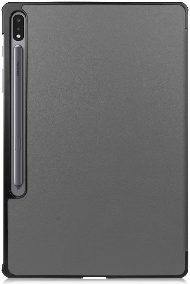 Samsung Galaxy Tab S7 Plus Tri-fold Hoes Grijs afbeelding 8