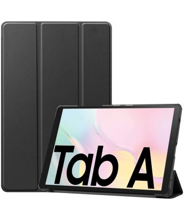 Samsung Galaxy Tab A7 (2020 / 2022) Hoes Tri-fold Book Case Zwart Hoesjes