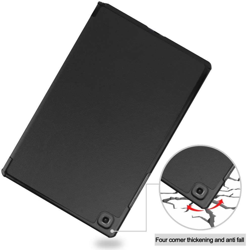 Samsung Galaxy Tab A7 (2020 / 2022) Hoes Tri-fold Book Case Zwart afbeelding 7