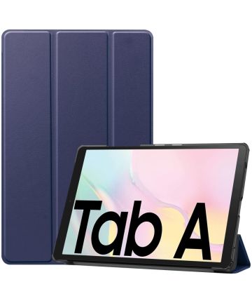 Samsung Galaxy Tab A7 (2020 / 2022) Hoes Tri-fold Book Case Blauw Hoesjes