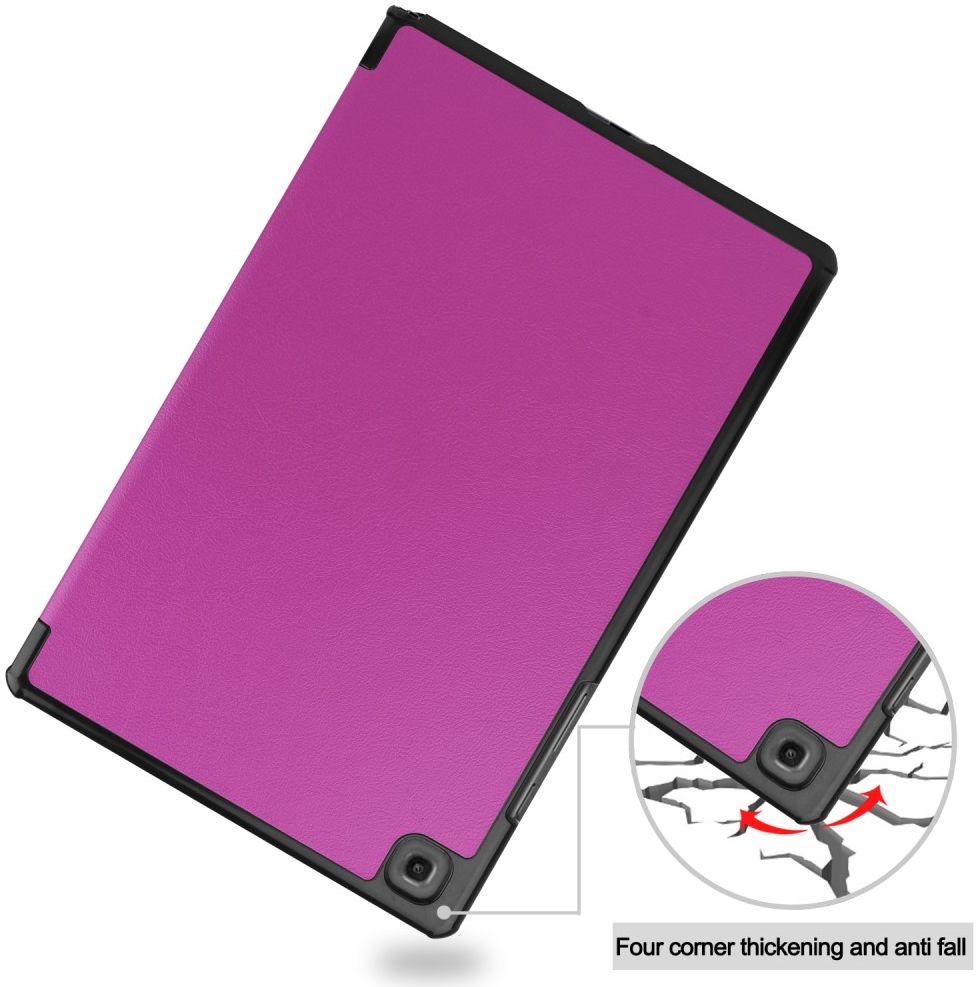 Samsung Galaxy Tab A7 (2020 / 2022) Hoes Tri-fold Book Case Paars afbeelding 7