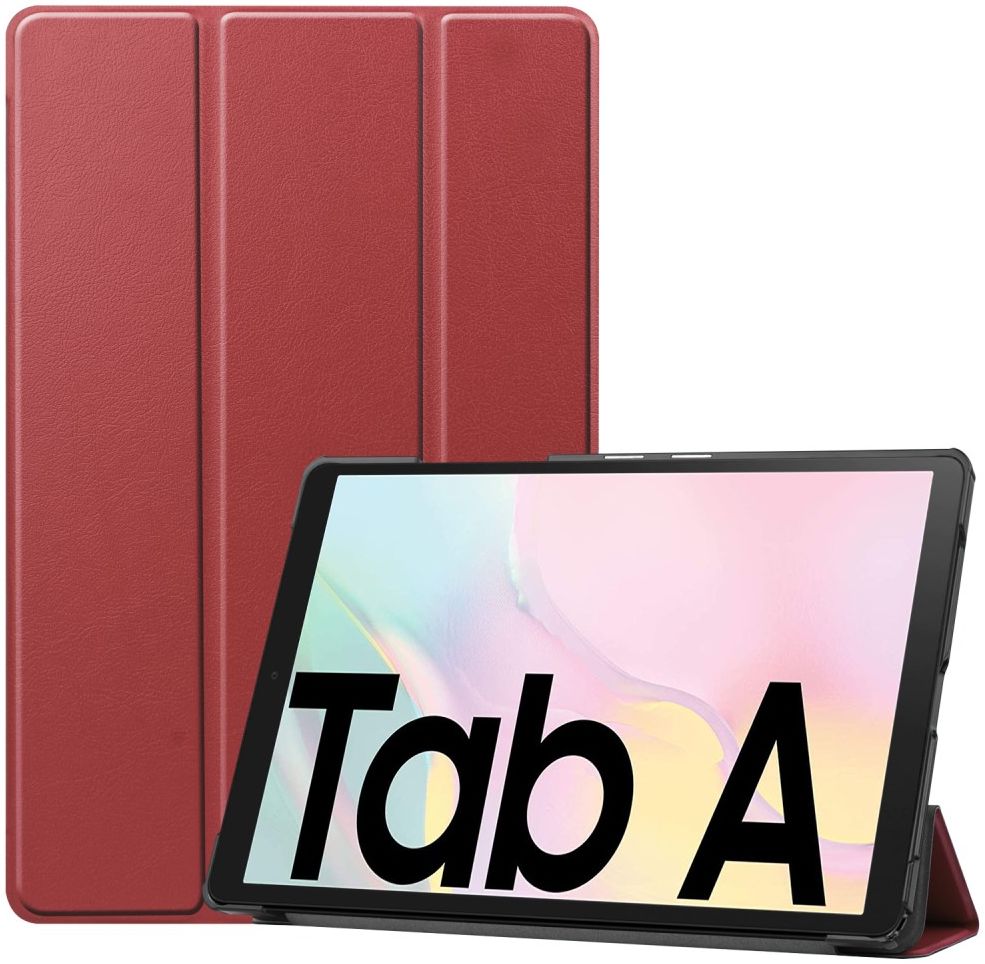 Samsung Galaxy Tab A7 (2020 / 2022) Hoes Tri-fold Book Case Bordeaux afbeelding 1