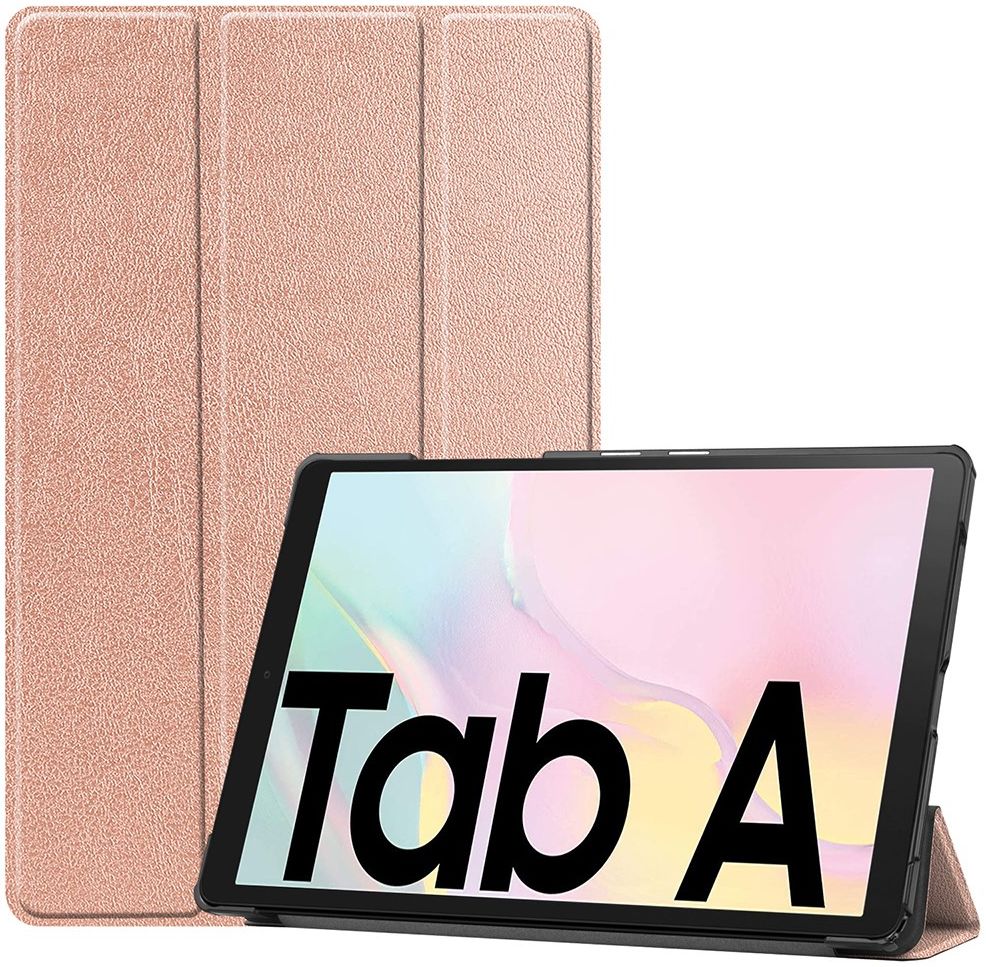 Samsung Galaxy Tab A7 (2020 / 2022) Hoes Tri-fold Book Case Roze Goud afbeelding 1