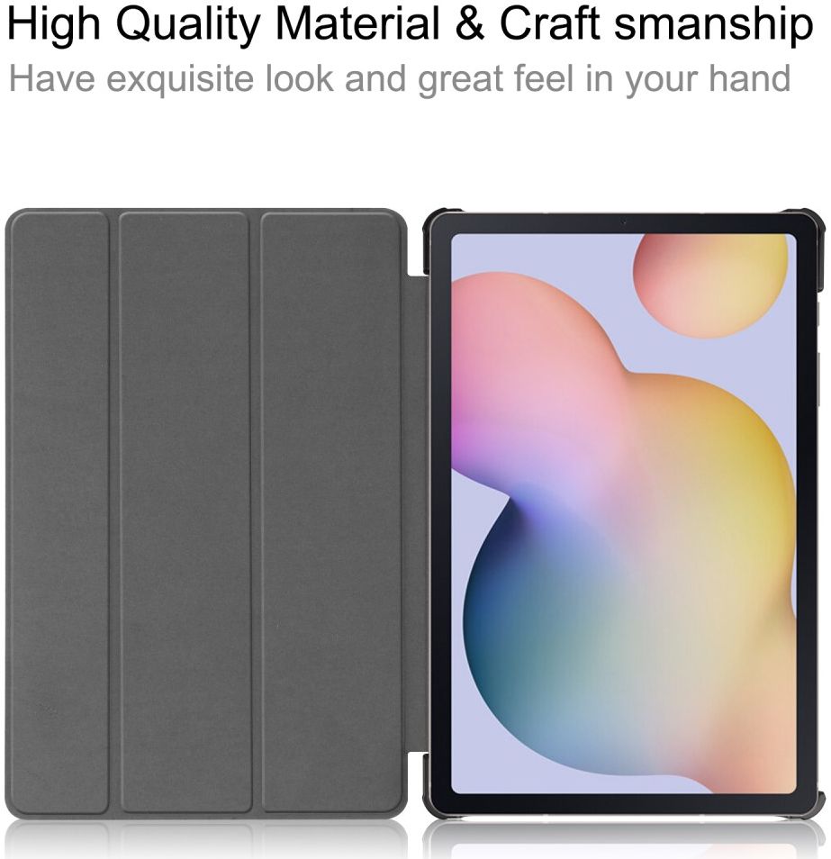 Samsung Galaxy Tab S7 Tri-fold Hoes Grijs afbeelding 5