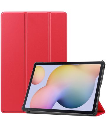 Samsung Galaxy Tab S7 Tri-fold Hoes Rood Hoesjes