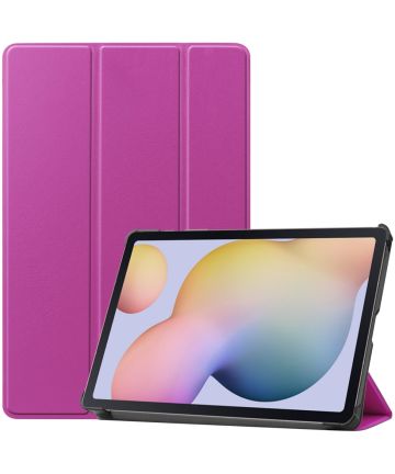 Samsung Galaxy Tab S7 Tri-fold Hoes Paars Hoesjes