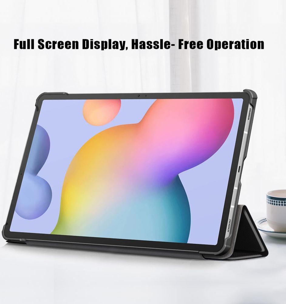 Samsung Galaxy Tab S7 Hoesje Tri-Fold Book Case Don't Touch Me Print afbeelding 8