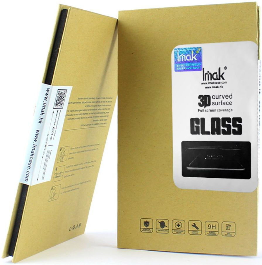 IMAK 3D Curved Apple Watch 44MM Screenprotector Tempered Glass Zwart afbeelding 8
