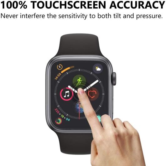 Apple Watch 44MM Screenprotector Full Cover Tempered Glass Transparant afbeelding 5