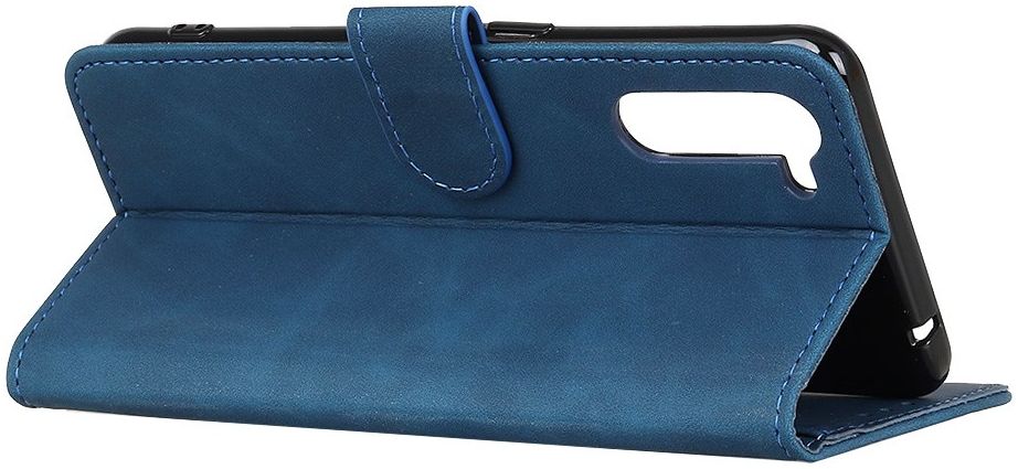 KHAZNEH OnePlus Nord Hoesje Retro Wallet Book Case Blauw afbeelding 4