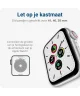 Apple Watch Bandje - 1-9/SE/Ultra 41MM/40MM/38MM - Leer met Gespsluiting - Zwart