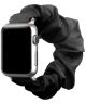 Apple Watch 45MM / 44MM / 42MM Bandje Elastische Scrunchie Zwart