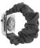Apple Watch Bandje - Scrunchie - 3-10/SE/Ultra - 49/46/45/44/42MM - Zwart afbeelding 2