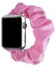 Apple Watch 45MM / 44MM / 42MM Bandje Elastische Scrunchie Roze