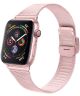 Geschikt voor Apple Watch 41MM / 40MM / 38MM Bandje Milanese Staal Roze