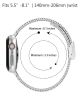 Geschikt voor Apple Watch 41MM / 40MM / 38MM Bandje Milanese Staal Zilver