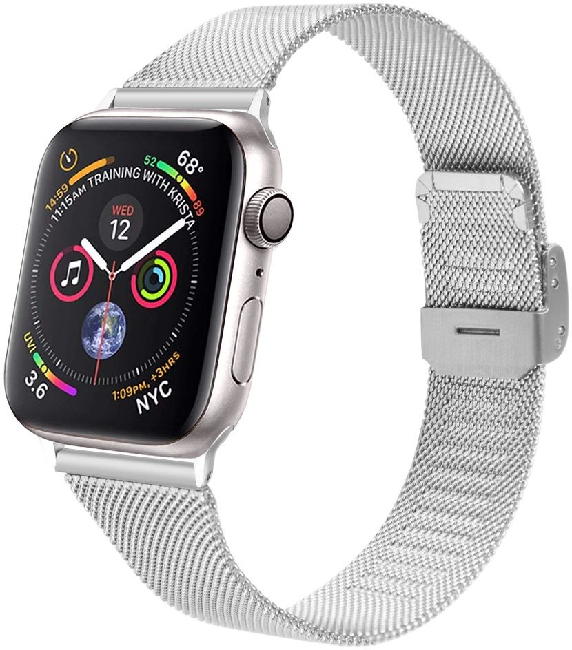 Apple Watch Bandje - 1-9/SE 41MM/40MM/38MM - Milanese - met Sluiting - Zilver afbeelding 1