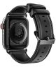 Dux Ducis - Apple Watch Bandje - 1-9/SE/Ultra 49MM/45MM/44MM/42MM - Leer - Zwart