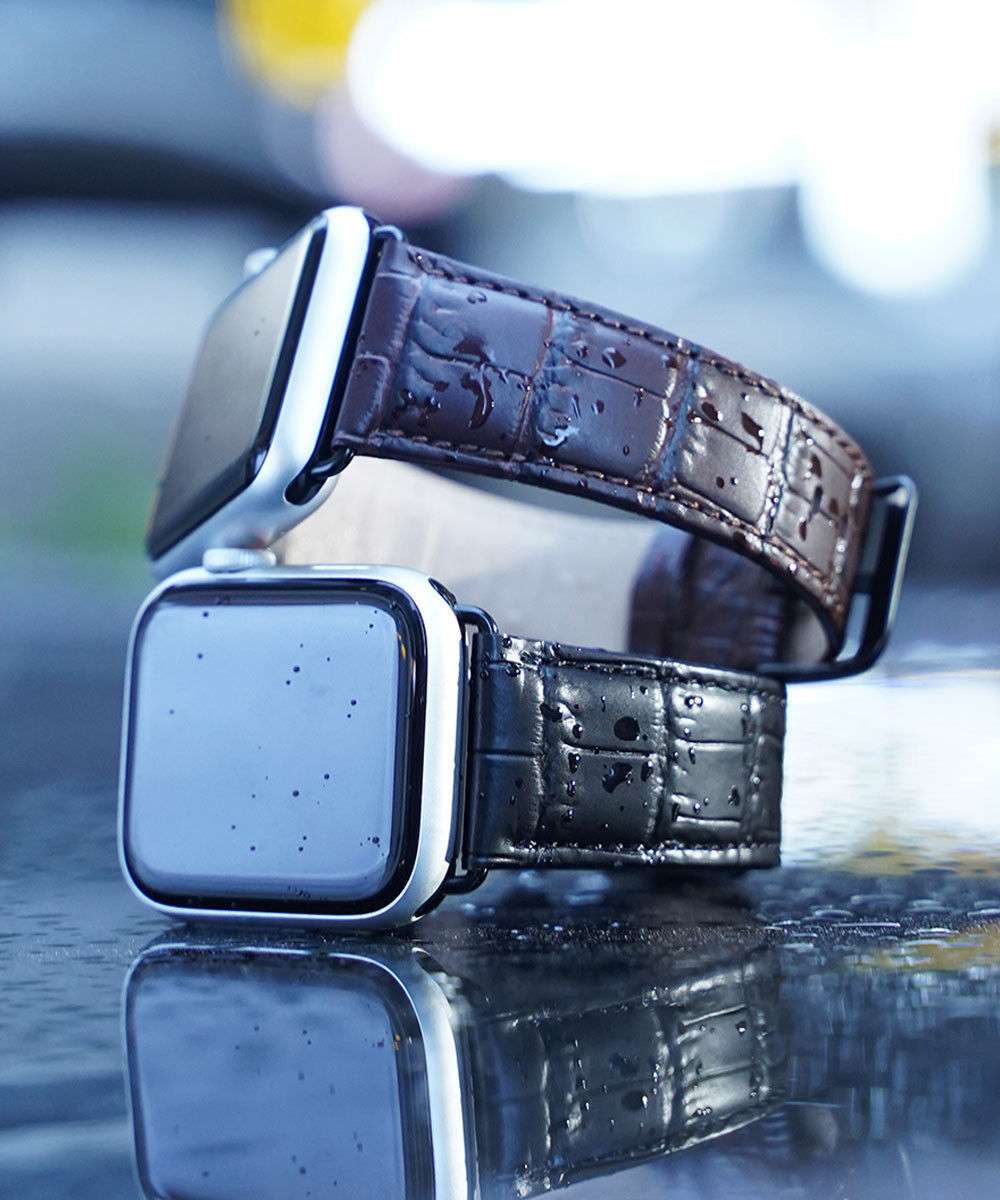 Dux Ducis Apple Watch 41MM / 40MM / 38MM Bandje Echt Leer Bruin afbeelding 9