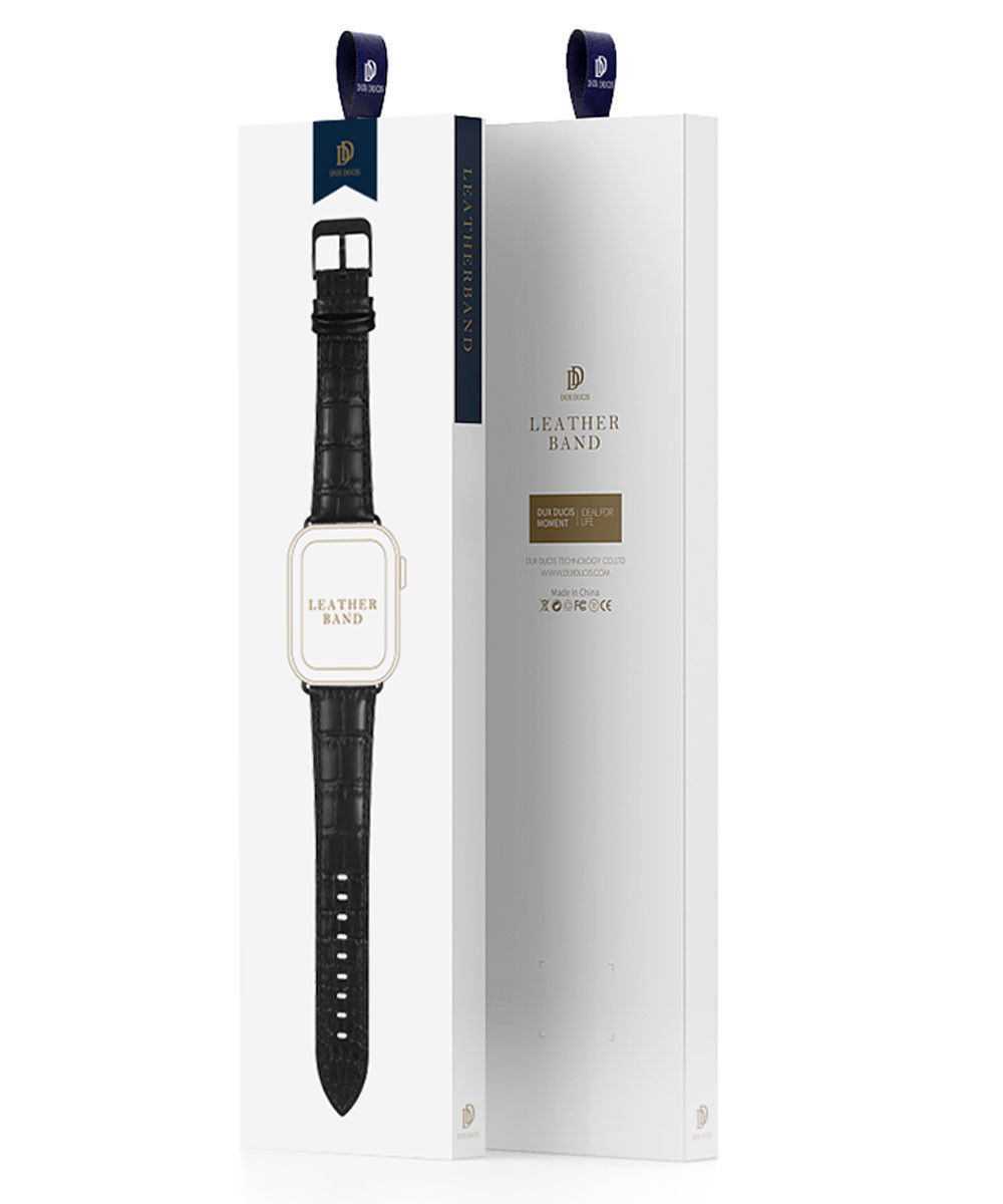 Dux Ducis Apple Watch 41MM / 40MM / 38MM Bandje Echt Leer Bruin afbeelding 12