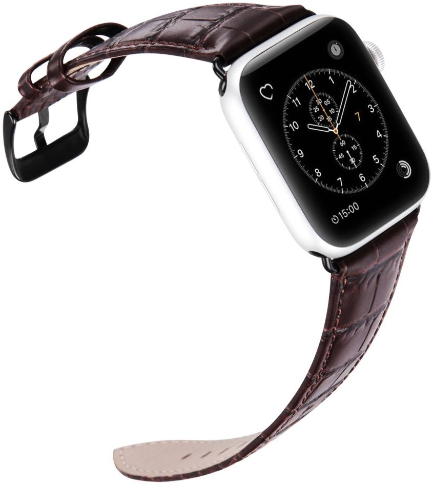 Dux Ducis Apple Watch 41MM / 40MM / 38MM Bandje Echt Leer Bruin afbeelding 2