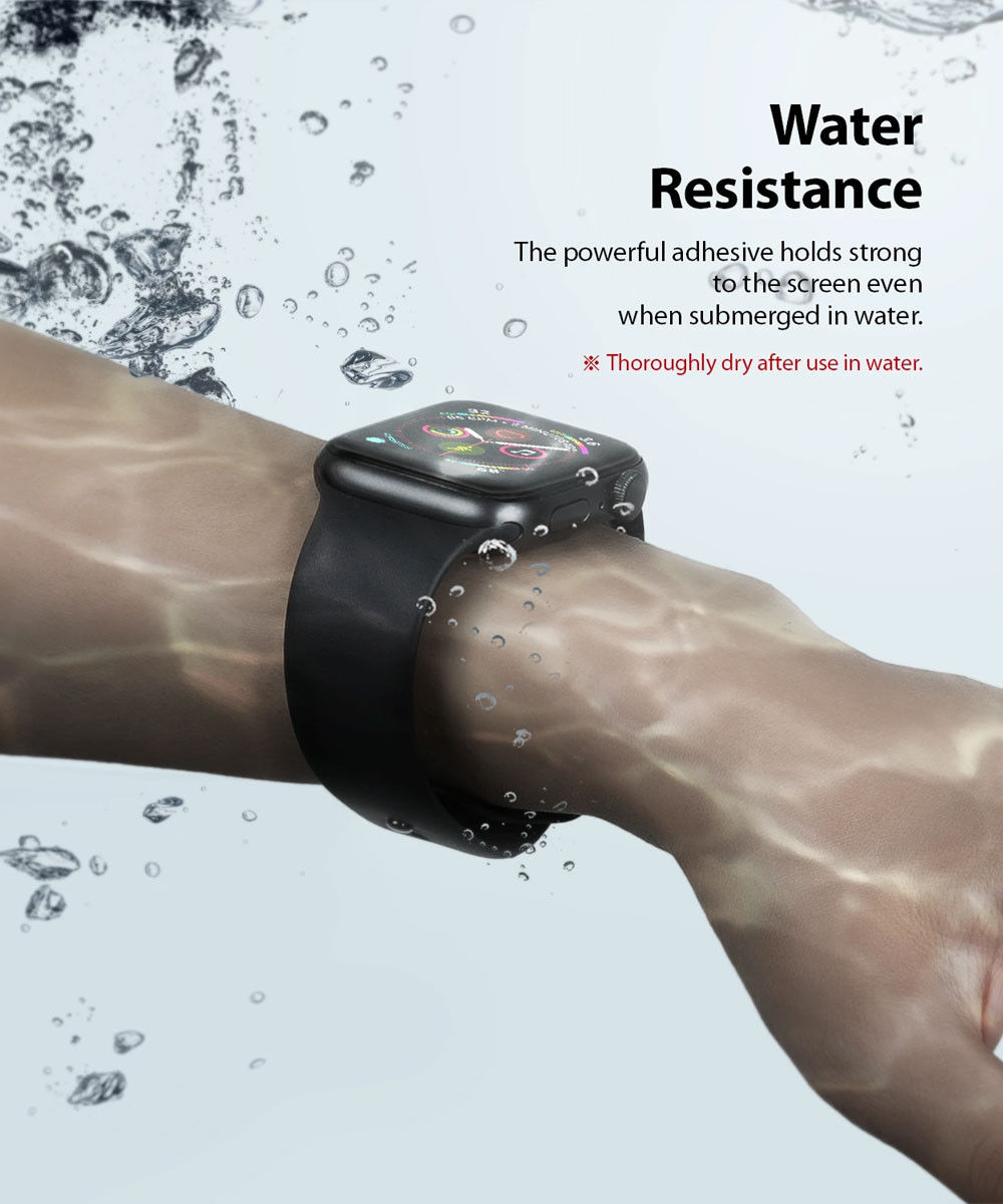 Ringke Easy Flex Apple Watch 44MM Screenprotector Folie Clear (3-Pack) afbeelding 7