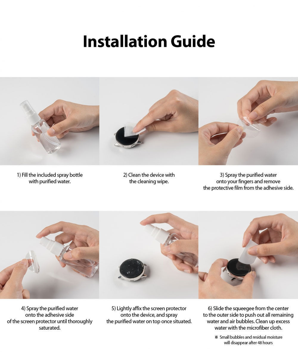 Ringke Easy Flex Apple Watch 44MM Screenprotector Folie Clear (3-Pack) afbeelding 13