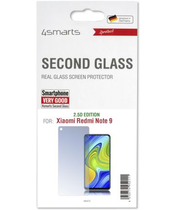 4smarts Second Glass Tempered Glass Xiaomi Redmi Note 9 Screen Protectors