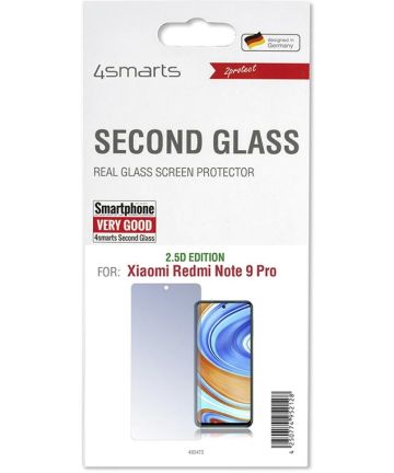 4Smarts Second Glass Xiaomi Redmi Note 9 Pro Tempered Glass Screen Protectors