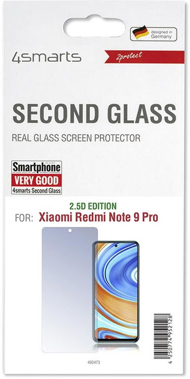 4Smarts Second Glass Xiaomi Redmi Note 9 Pro Tempered Glass afbeelding 1