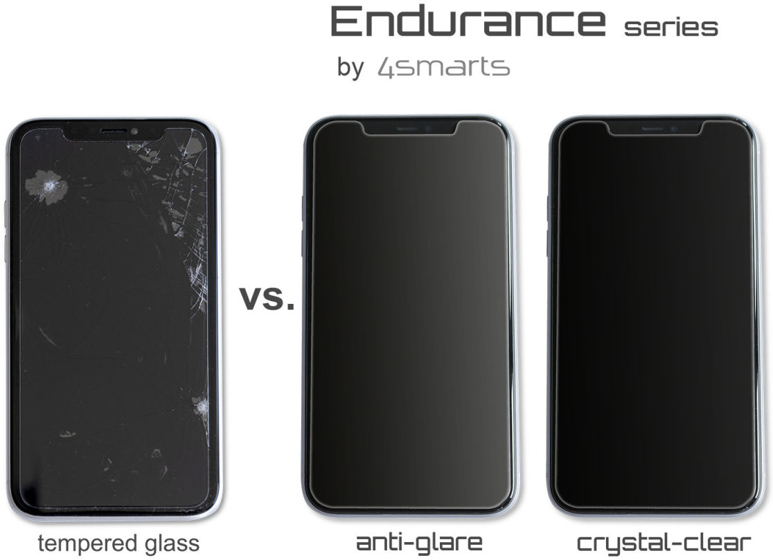 4smarts Hybrid Glass iPhone 11 Pro / X / S Anti-Glare Screenprotector afbeelding 5
