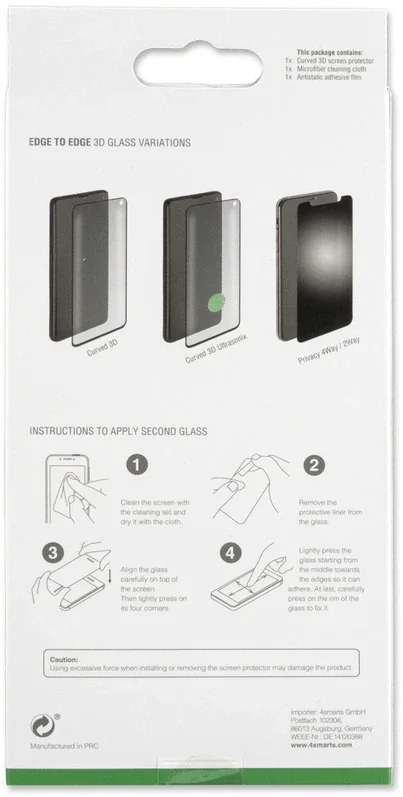 4smarts Second Glass 3D Apple iPhone 12 Pro Max Tempered Glass afbeelding 4