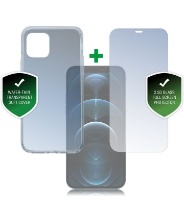 4smarts 360° Protection Set Apple iPhone 12 / 12 Pro Transparant Hoesjes