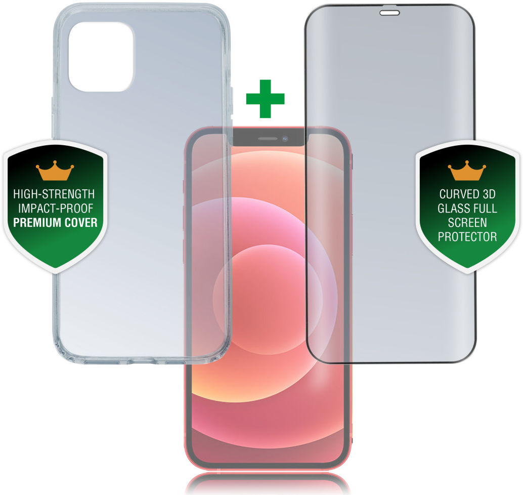 4smarts 360° Premium Protection Set Apple iPhone 12 Mini Zwart afbeelding 2