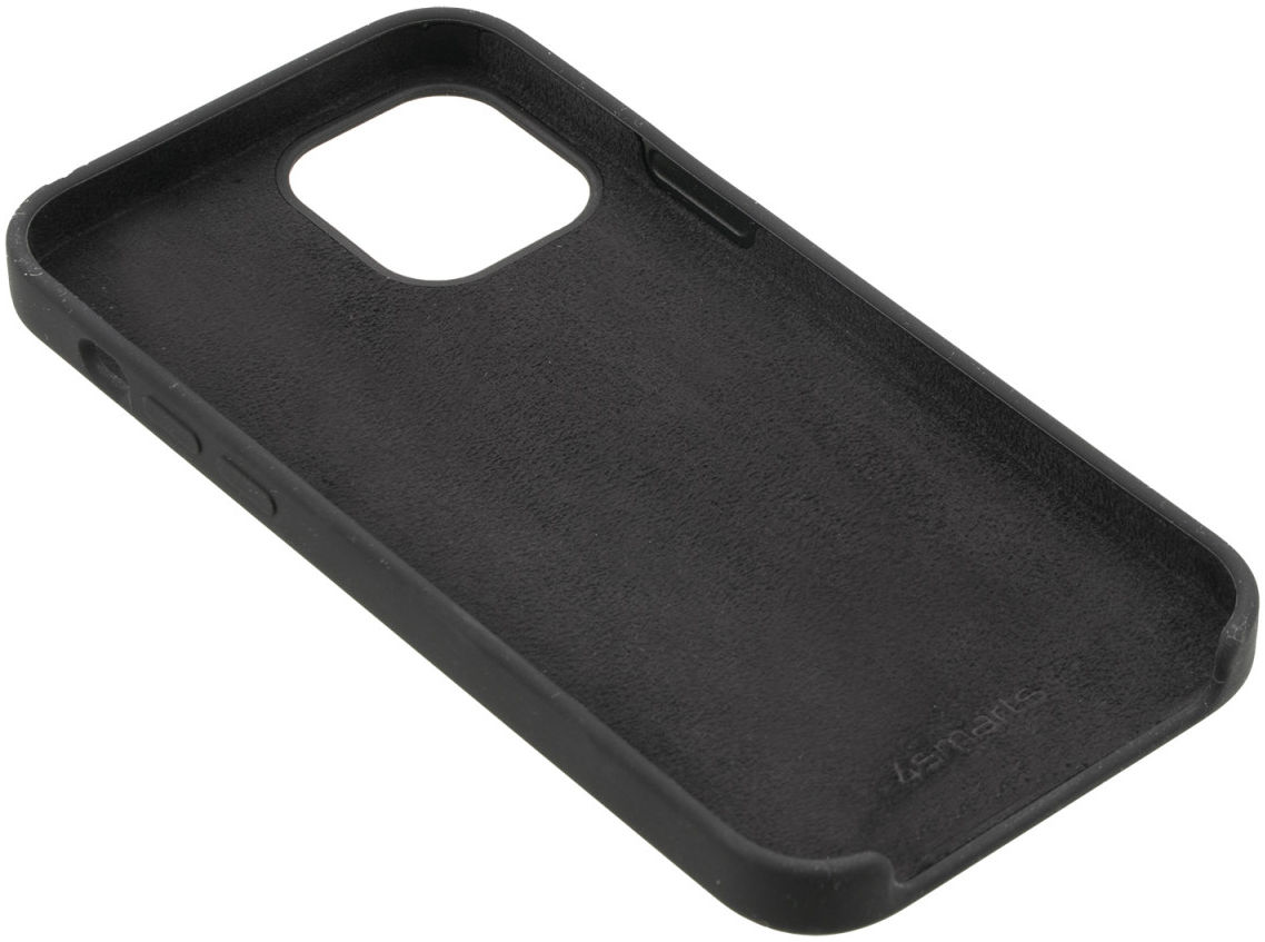 4smarts CUPERTINO Series Apple iPhone 12 Mini Hoesje Siliconen Zwart afbeelding 2