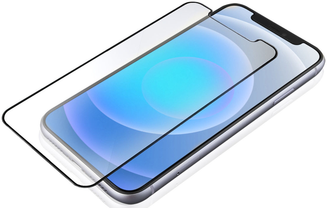 4smarts Hybrid Glass Apple iPhone 12 / 12 Pro Clear Screenprotector afbeelding 2