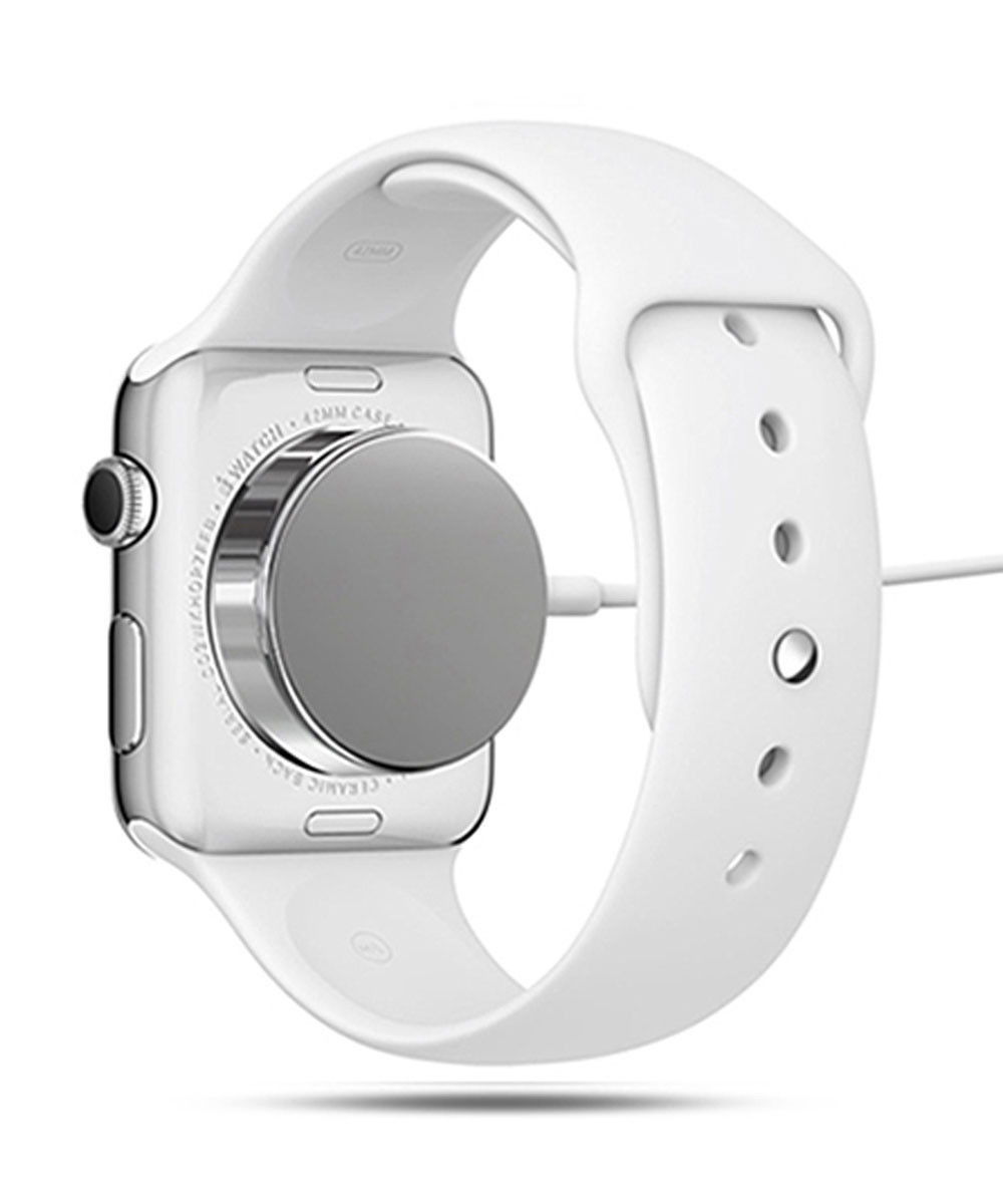 Universele Magnetische Kabel voor Apple Watch 1m Wit afbeelding 2