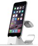 Universele Aluminium iPhone / iPad en Apple Watch Bureau Houder Zilver