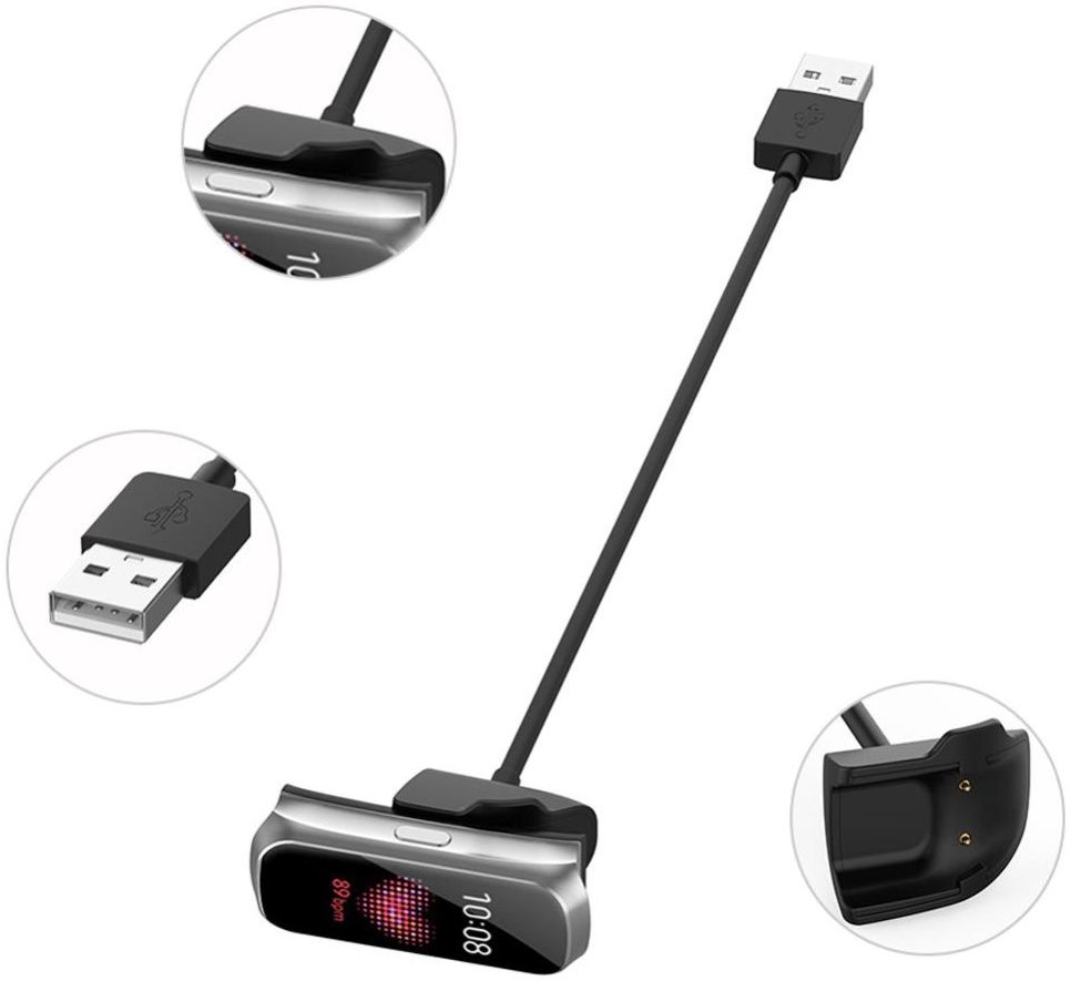 Samsung Galaxy Fit-e Kabel Clip Oplader Zwart afbeelding 3