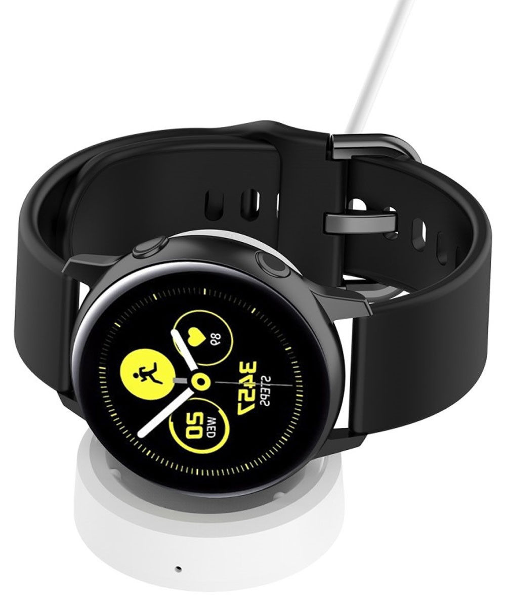 Samsung Galaxy Watch Active Oplader Draadloos Opladen Dock Wit afbeelding 3